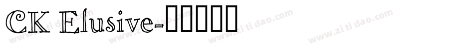 CK Elusive字体转换